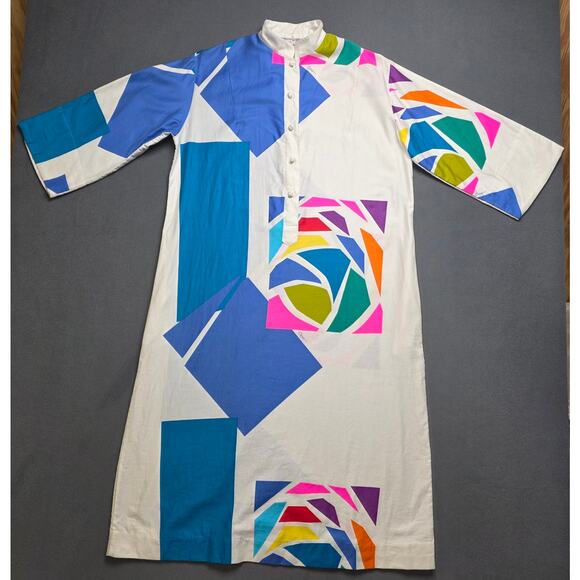 Vintage 80s Catherine Ogust Forever Dress For Penthouse Gallery Abstract Sz Med - Picture 2 of 9